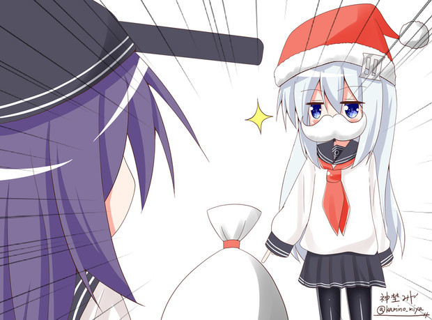 サンタ響と暁 神埜みや さんのイラスト ニコニコ静画 イラスト