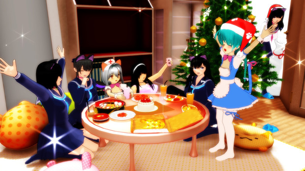 Mmd 皆様よいクリスマスを しろたび さんのイラスト ニコニコ静画 イラスト