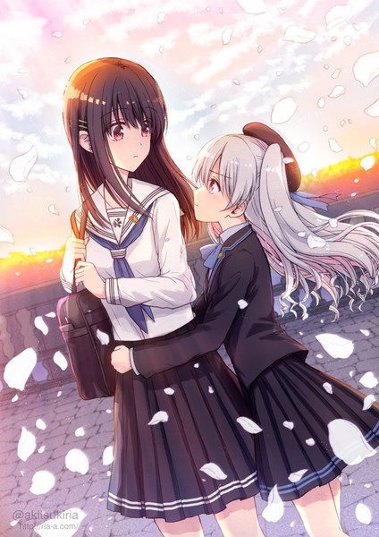 女子練習 創作 百合 制服 お嬢様 らくがき 秋月リア さんのイラスト ニコニコ静画 イラスト