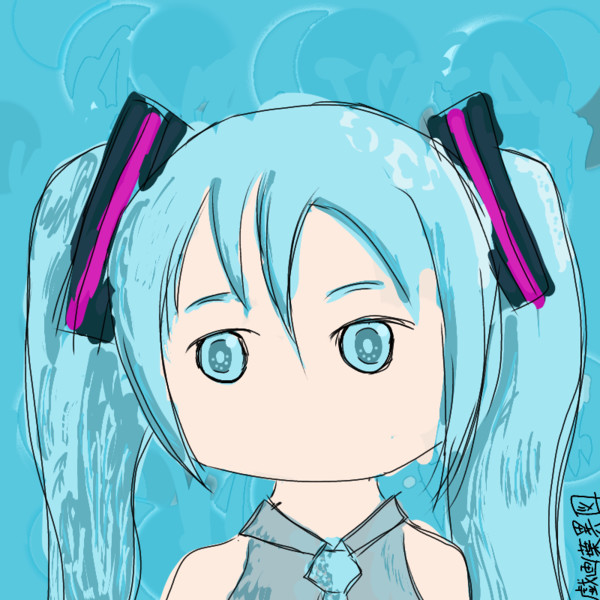 クリスマスにクリスマス絵が描かれなかった事を無心で受け止める初音ミク 戯画葉異図ver 2 5 2 5 さんのイラスト ニコニコ静画 イラスト