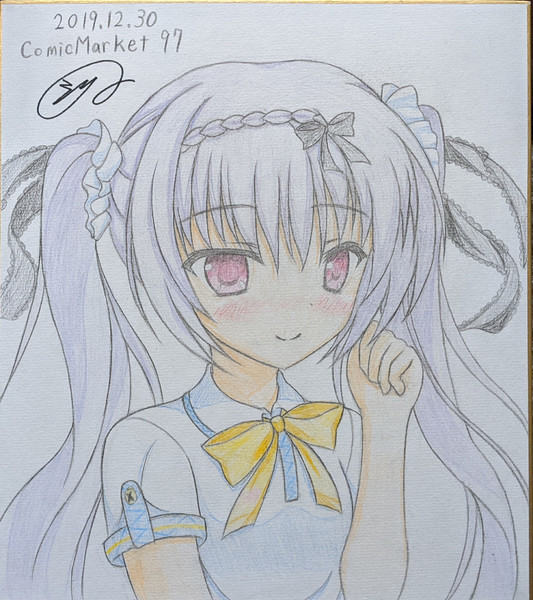 直筆色紙 夏目暦 シリト さんのイラスト ニコニコ静画 イラスト