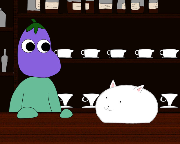 ざま茄子とティッピー ラビットハウスにて ざま菓子 さんのイラスト ニコニコ静画 イラスト