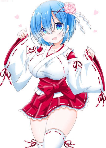 ミニスカ巫女レム ふぁい さんのイラスト ニコニコ静画 イラスト