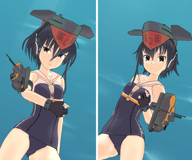 Mmd艦これ 伊13 伊14モデル更新しました モデル更新配布 Rim さんのイラスト ニコニコ静画 イラスト