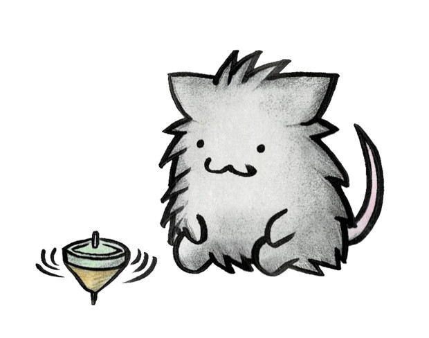 コマ回しするネズミ 鴨門 舞岳 さんのイラスト ニコニコ静画 イラスト